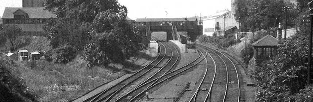 Railway station and tracks